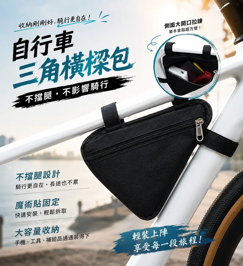 大容量自行車包 前樑包 工具自行車三角包 收納袋騎行掛包收納